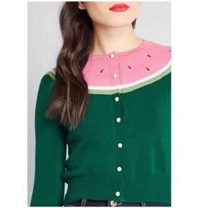 Collectif Watermelon Cardigan Sweater